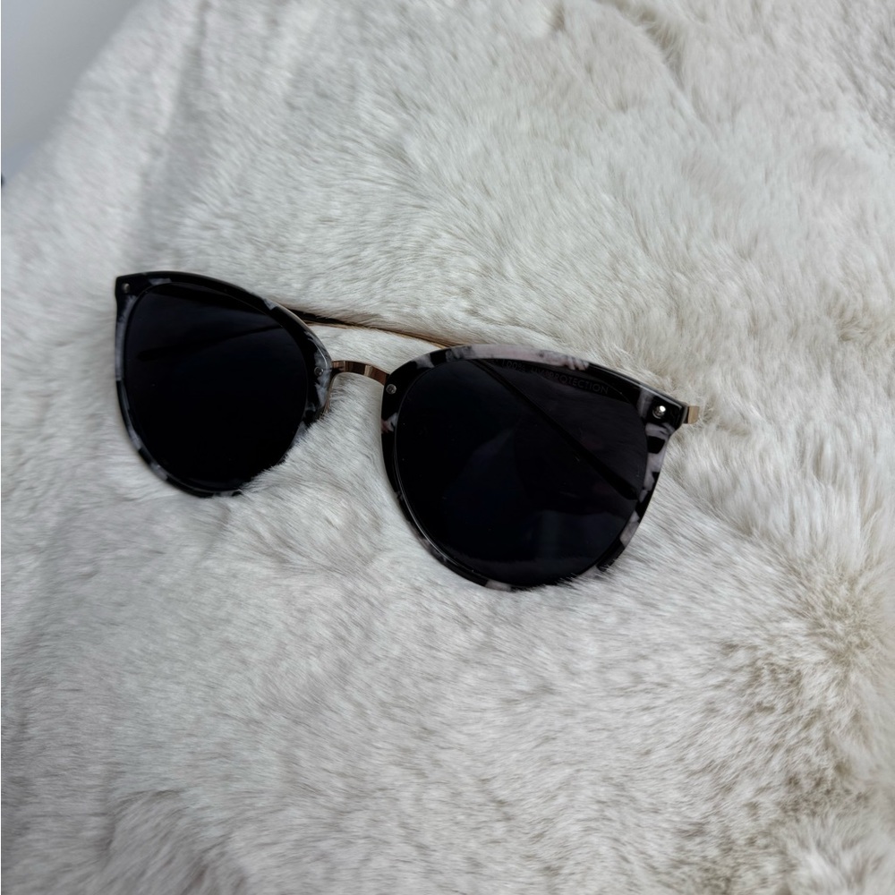 Black Clubmaster Sunglasses with UV Protection